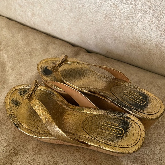 Coach wedge platform Sandals - Picture 1 of 3